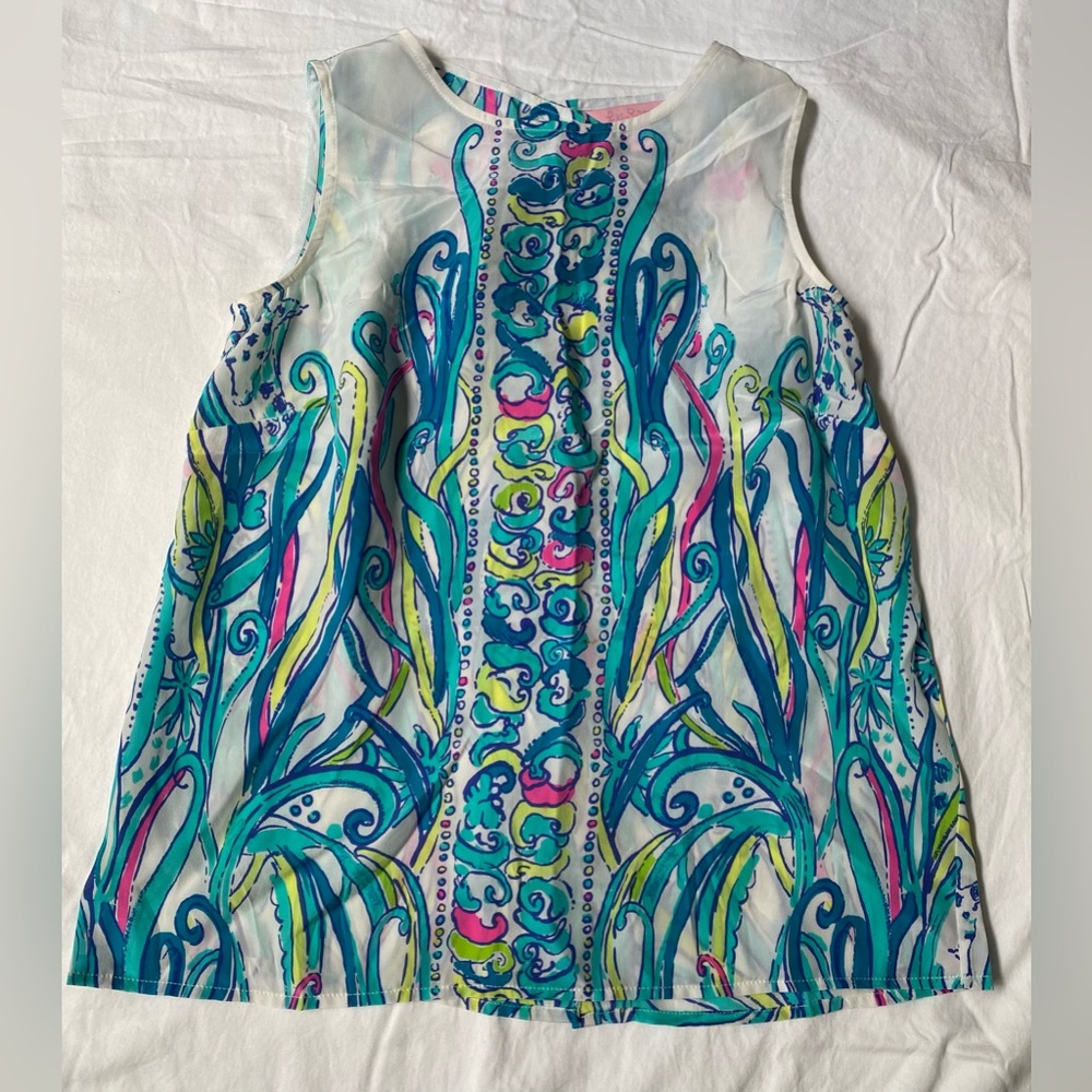 LILLY PULITZER • Silk Shell • EUC • S